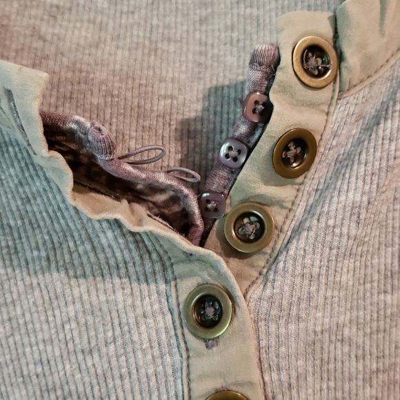 Free People hooded long sleeve top - Picture 3 of 7